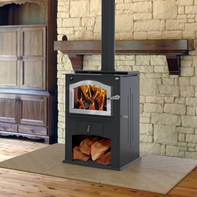 The Kuma: Cambridge LE-1 Wood Stove, available at Plymouth Fireplace in Plymouth, Massachusetts