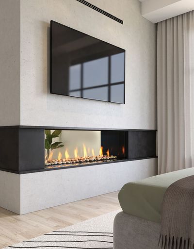 The Regency: 60-Inch Seattle See-Through Fireplace, available at Plymouth Fireplace in Plymouth, Massachusetts