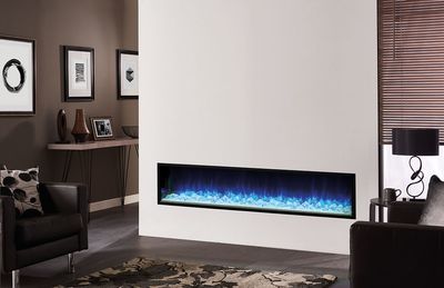 The Regency: Skope 77-Inch Single Sided Electric Fireplace, available at Plymouth Fireplace in Plymouth, Massachusetts