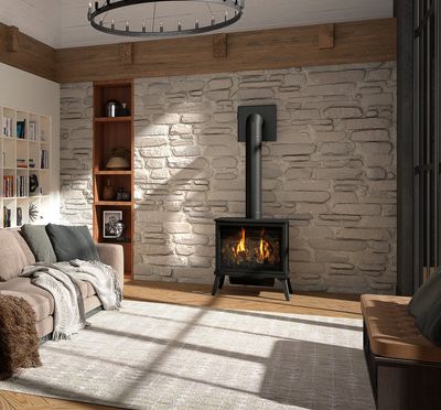 The Kozy Heat: Lakefield XL Gas Stove, available at Plymouth Fireplace in Plymouth, Massachusetts