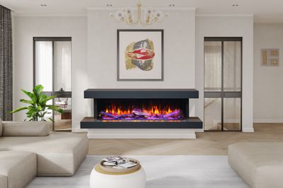 The Kozy Heat: Osseo E-Series Linear Electric Fireplace, available at Plymouth Fireplace in Plymouth, Massachusetts