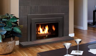 The Enviro: E33 Insert (SIT IPI) - Glass Burner, available at Plymouth Fireplace in Plymouth, Massachusetts