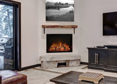 The Modern Flames: Redstone 36" Traditional Electric Fireplace, available at Plymouth Fireplace in Plymouth, Massachusetts