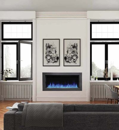 The Kozy Heat: Osseo Linear Electric Fireplace, available at Plymouth Fireplace in Plymouth, Massachusetts