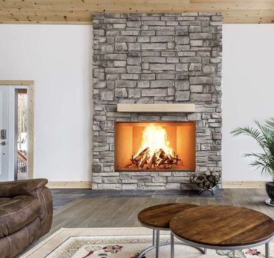 The White Mountain Hearth: Blackburn Wood Burning Firebox 54", available at Plymouth Fireplace in Plymouth, Massachusetts