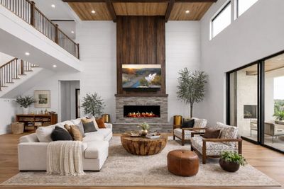 The Modern Flames: Orion 100" Multi Heliovision Fireplace, available at Plymouth Fireplace in Plymouth, Massachusetts