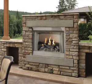 White Mountain Hearth: Carol Rose Coastal Outdoor Premium 36" Fireplace (Millivolt)
