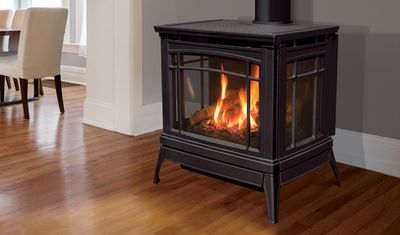 The Enviro: Berkeley Cast Iron Freestanding, available at Plymouth Fireplace in Plymouth, Massachusetts