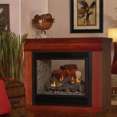 The White Mountain Hearth: Tahoe Premium See-Through Fireplace, available at Plymouth Fireplace in Plymouth, Massachusetts
