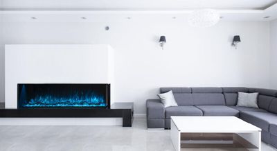 The Modern Flames: 68" Landscape Pro Multi-Sided Fireplace, available at Plymouth Fireplace in Plymouth, Massachusetts