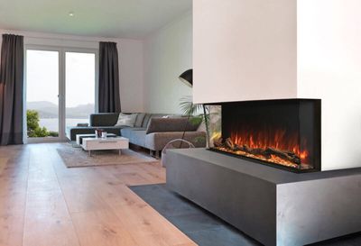 The Modern Flames: 44" Landscape Pro Multi-Sided Fireplace, available at Plymouth Fireplace in Plymouth, Massachusetts