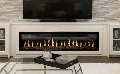 The Modern Flames: 76" Orion Slim Electric Fireplace V2, available at Plymouth Fireplace in Plymouth, Massachusetts