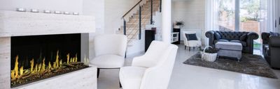 The Modern Flames: Orion 52" Multi Heliovision Fireplace, available at Plymouth Fireplace in Plymouth, Massachusetts
