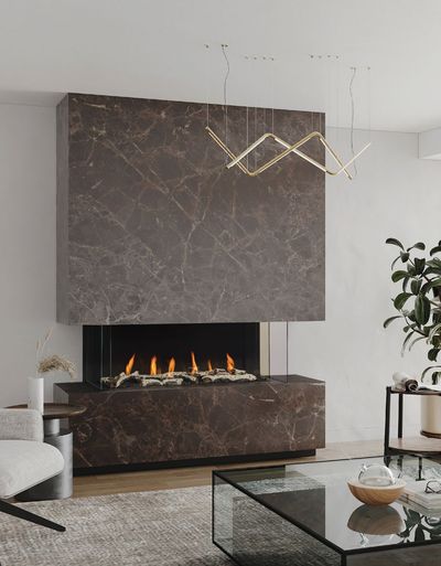 The Regency: 50-Inch San Francisco Bay 3-Sided/Corner Fireplace, available at Plymouth Fireplace in Plymouth, Massachusetts