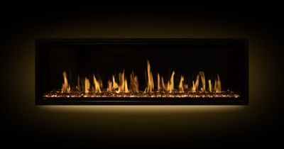 The Modern Flames: 100" Orion Slim Electric Fireplace V2, available at Plymouth Fireplace in Plymouth, Massachusetts