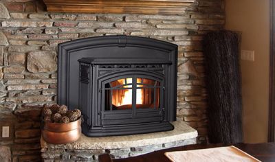 The Enviro: M55 Cast Iron Insert, available at Plymouth Fireplace in Plymouth, Massachusetts