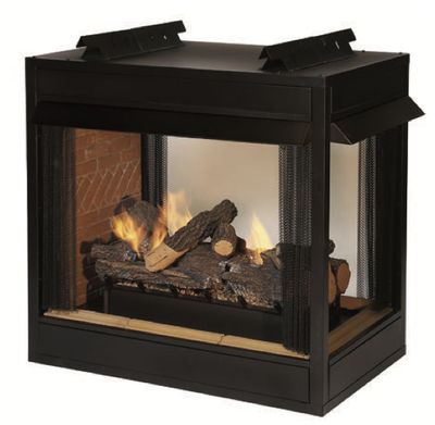 The White Mountain Hearth: Breckenridge Vent-Free Peninsula Premium 36 Firebox, available at Plymouth Fireplace in Plymouth, Massachusetts